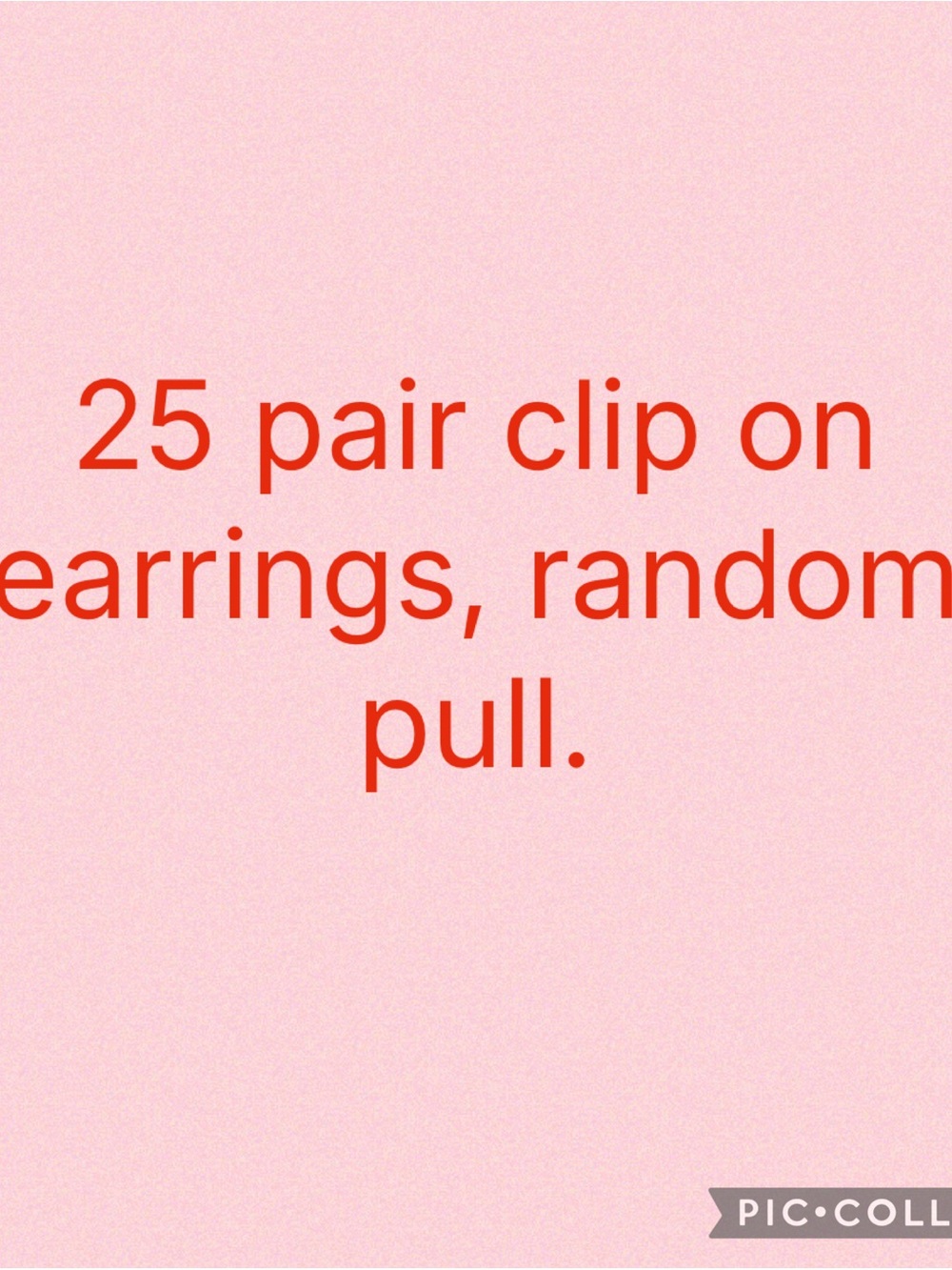 Random Pull of 25-Pair Clip-On Earrings